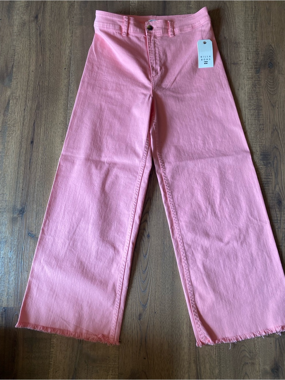Billabong Coral Pink/peach high rise Wide-Leg women’s Jeans